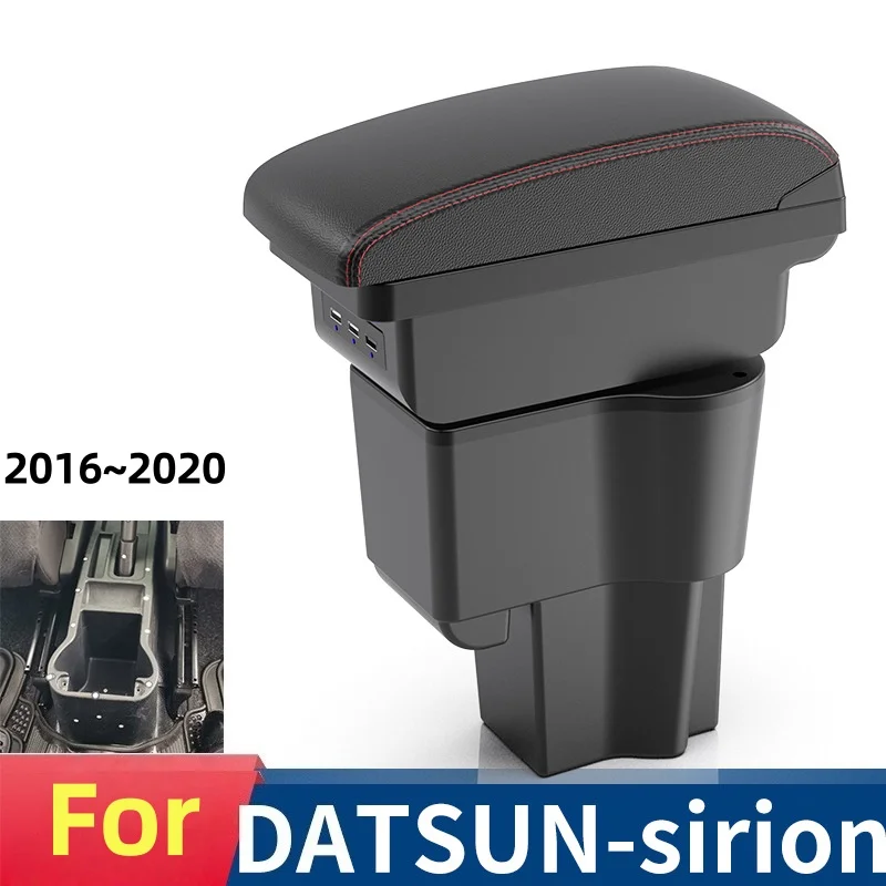 For Daihatsu sirion Armrest Box For Daihatsu Materia Car Armrest Box Leather Hand Rest Console Storage box 2016~2020