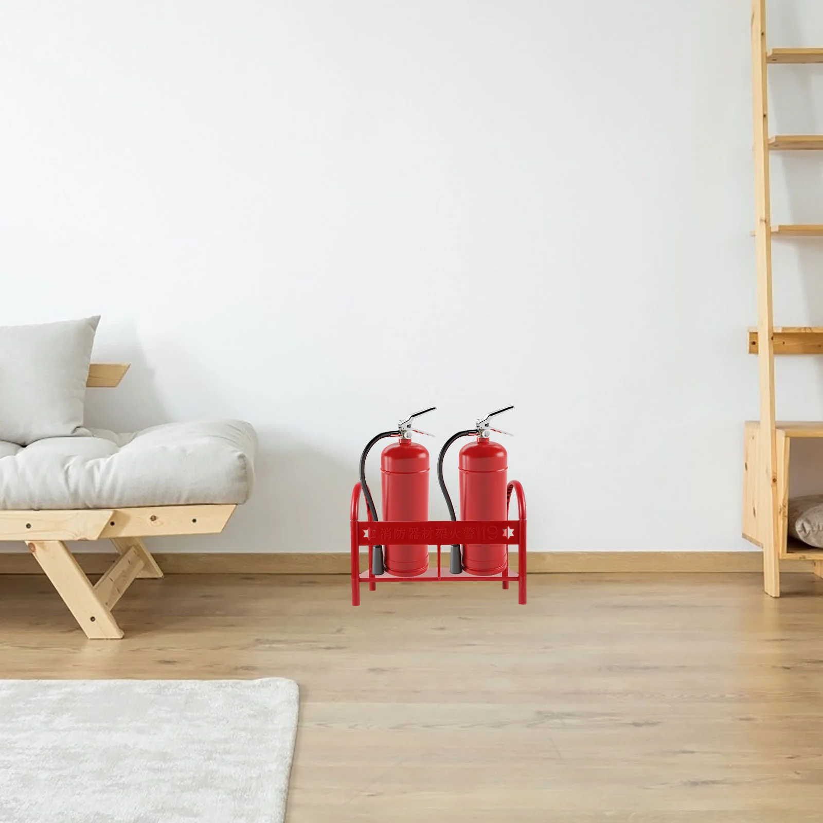 Support d'extincteur au sol en plastique, support pour petits extincteurs