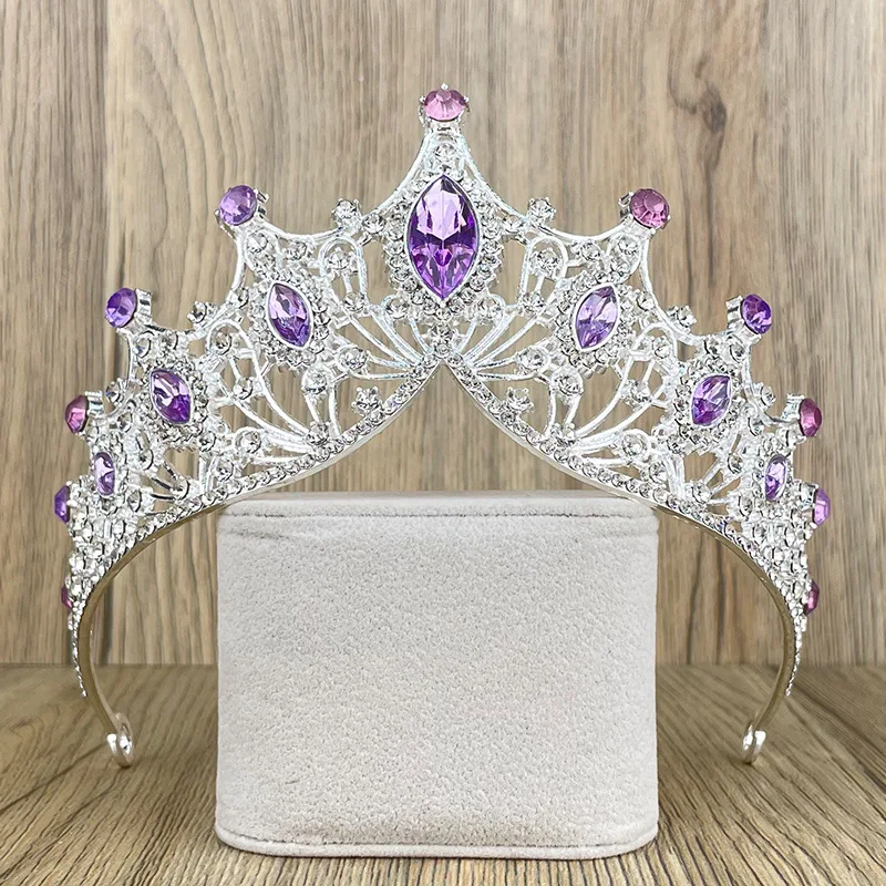 Винтаж в стиле барокко, серебряный цвет, свадебная корона, свадебный бал, тиара, аксессуары, конкурс на день рождения, головной убор королевы и принцессы