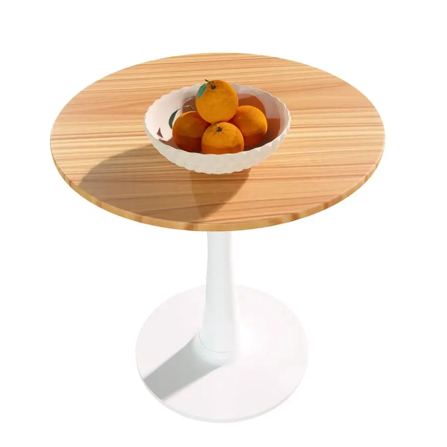 

Круглый обеденный стол середины века, небольшой обеденный стол, приставной столик для 2 человек, небольшой круглый обеденный стол с прочной трубой Ba