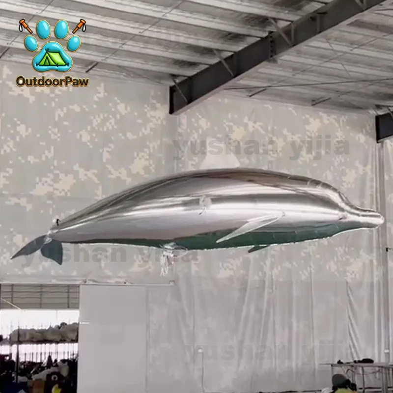 High quality toy dolphin inflatable fish model giant inflatable flying fish