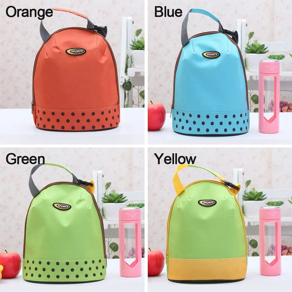 Lunch Thermal Insulated Bag Fridge Box Oxford Cloth Ice Pack Tote Solid Color Cooler Food Handbags Portable Food Bag for Work