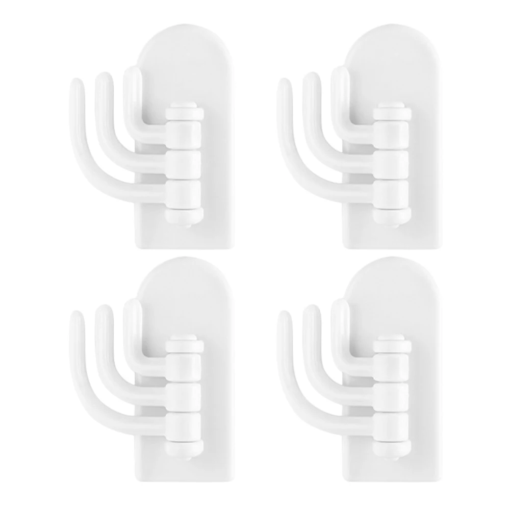 

4 Pcs Duty Over Door Hooks Rotatable Storage for Kitchen Bathroom Closet Cabinet Hanging Holder Fits Doors Under 25mm Thick