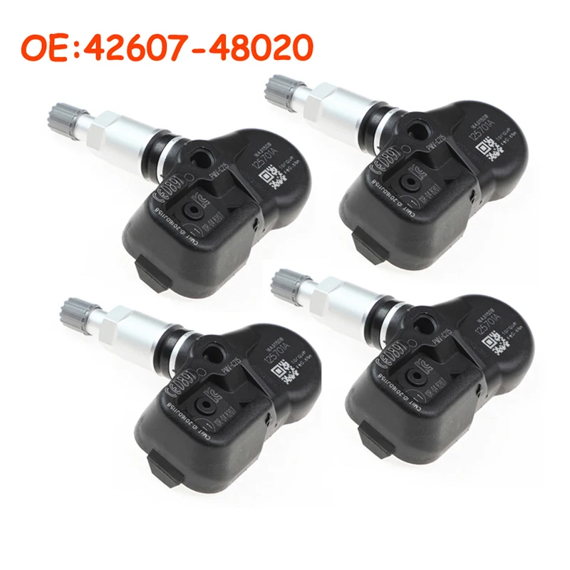 1/4 PCS 42607-48020 4260748020 433MHz For 2017-2023 Toyota Land Cruiser Prado C-HR Camry Car TPMS Tire Pressure Sensor PMV-C215