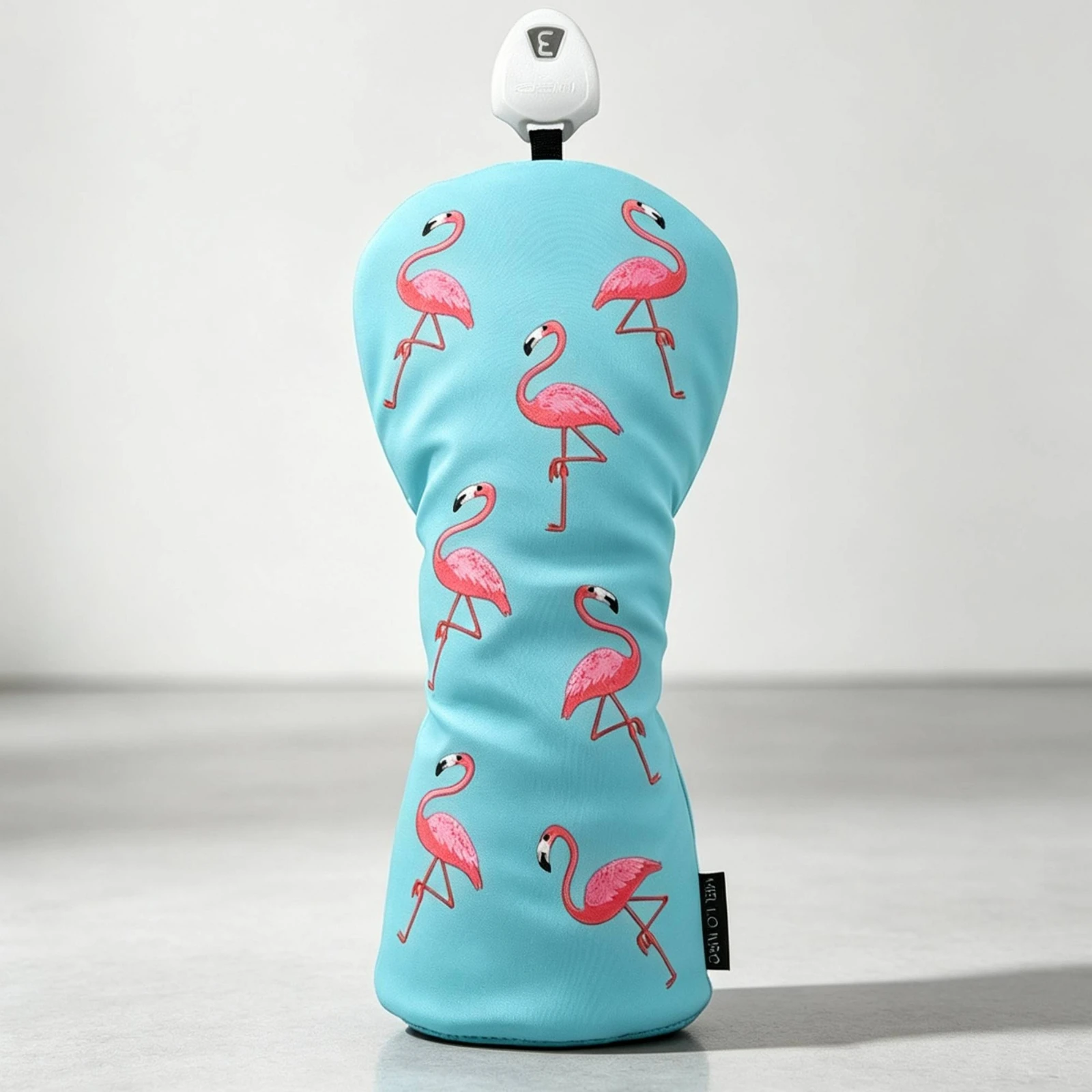 Funda para palo de golf con estampado de flamenco, funda para cabeza de palo de golf con diseño de flamenco, duradera y de primera calidad para golfistas.
