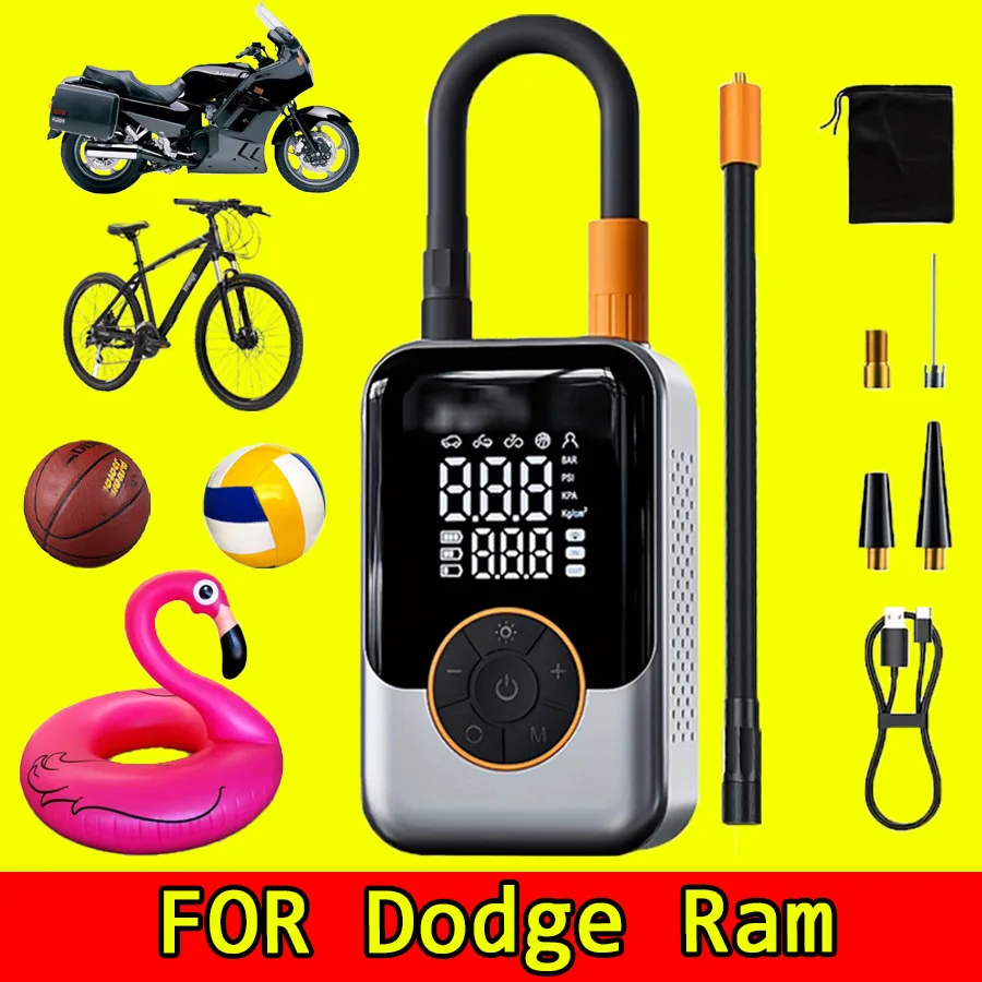 

FOR Dodge Ram Portable Wireless Car Inflation Pump Intelligent Portable Air Compressor Car Tire Wireless Air Pump