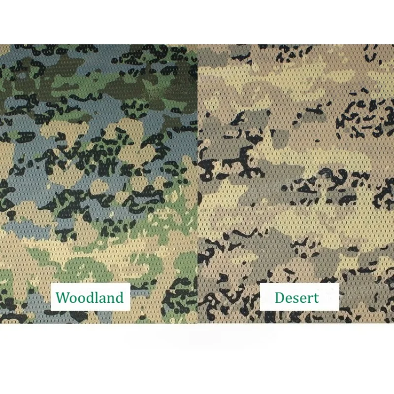 120GSM Austrian Desert Camouflage Mesh Fabric Woodland Jungle Lightweight Breathable Quick-drying Knitted Fabric Scarf DIY view 2