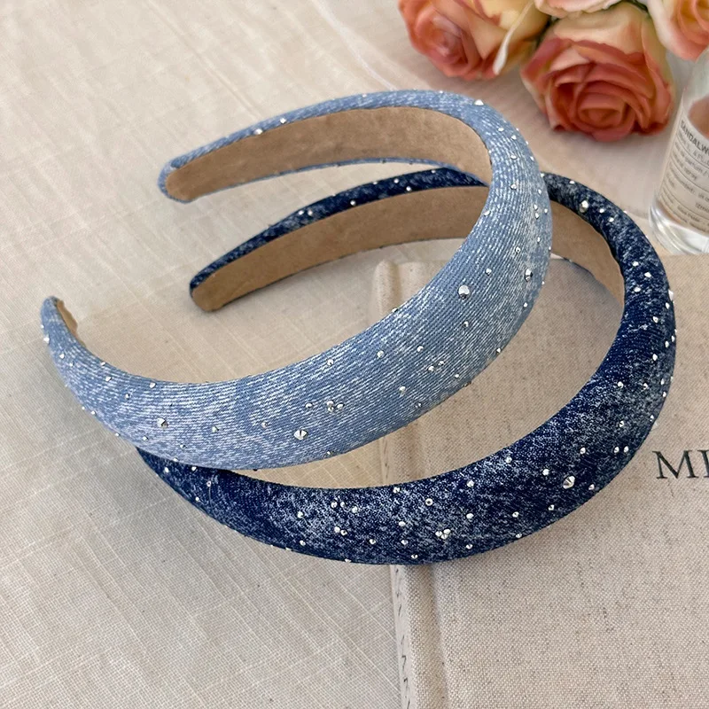 Hair bands for women girl luxury designer headband accessories korean vintage rhinestone popular leading fashion hoop adults new