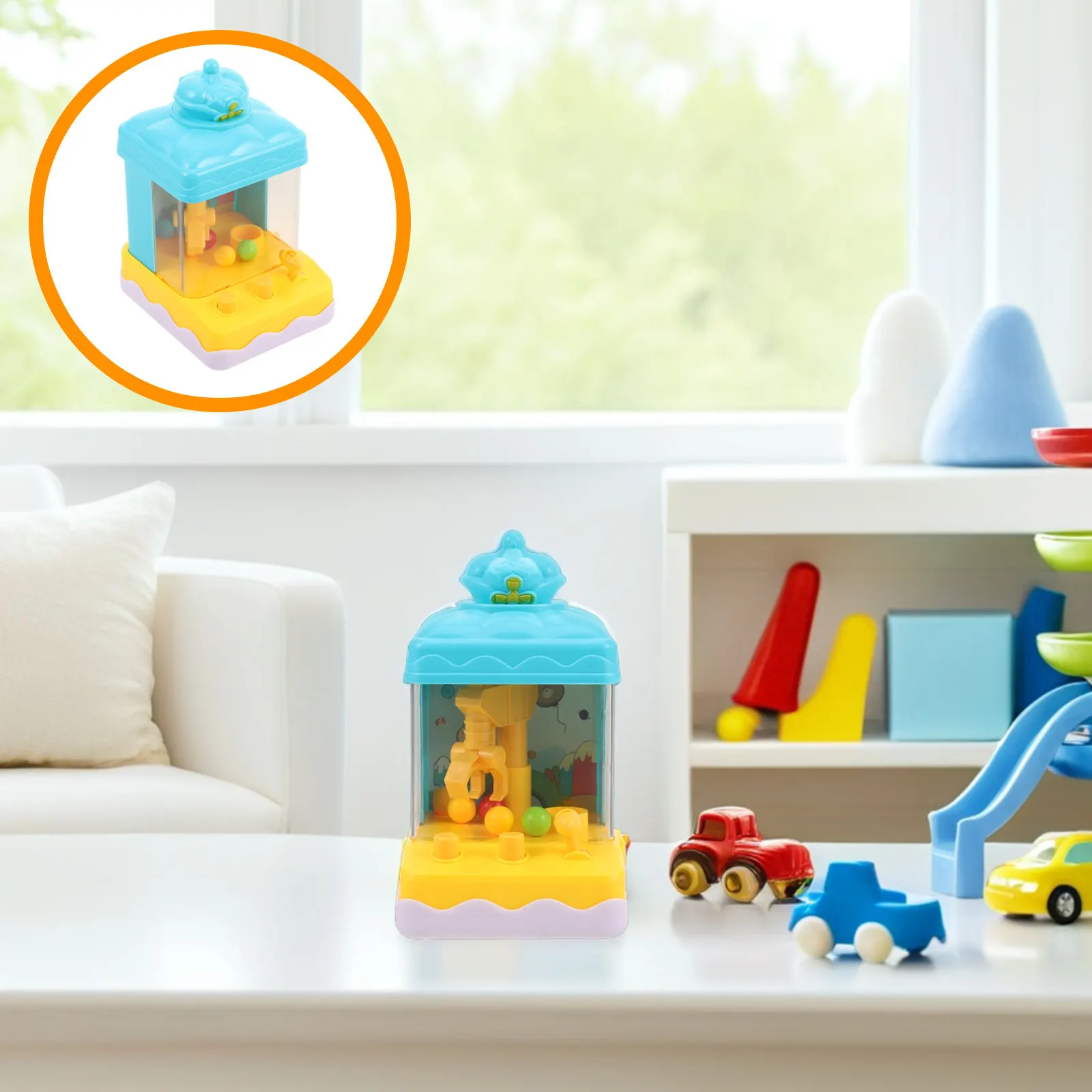 Mini Claw Machine for Kids Interactive Claw Grabber Game Desktop Ball Catcher Plaything Boys Girls Family Bonding Skill