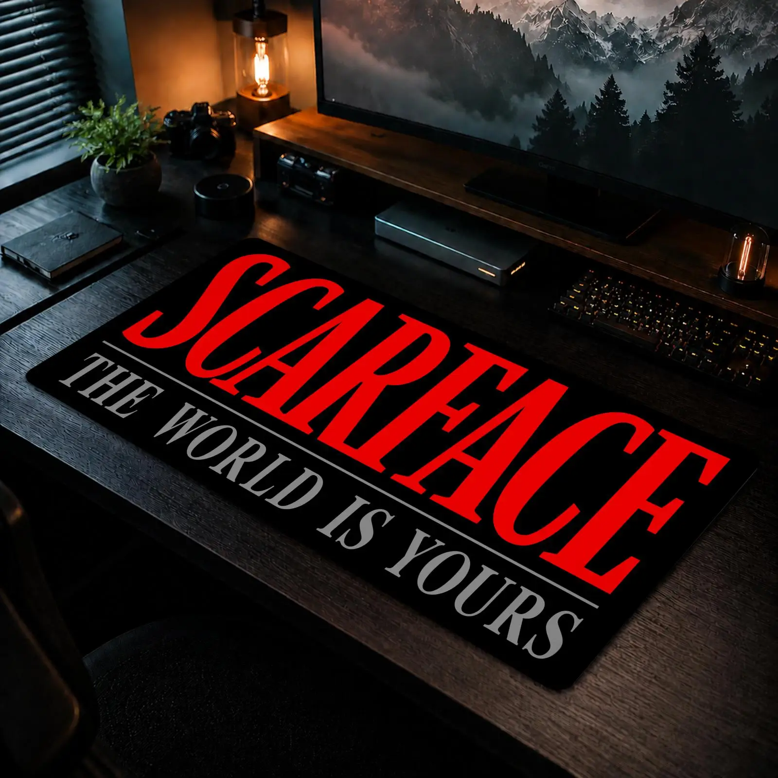 

Scarface Mouse Pad Gaming office Non-slip Desk Mat Diy Mousepad Large Game Keyboard overlock
