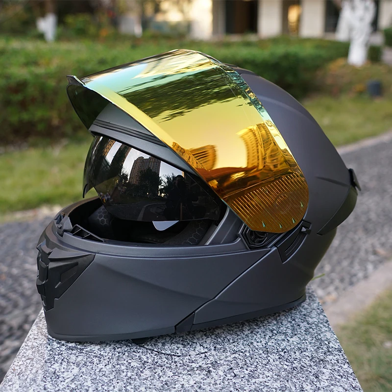 

Flip-Up Motorcycle Helmet, Full-Face Flip-Up Helmet, Made of Abs Material