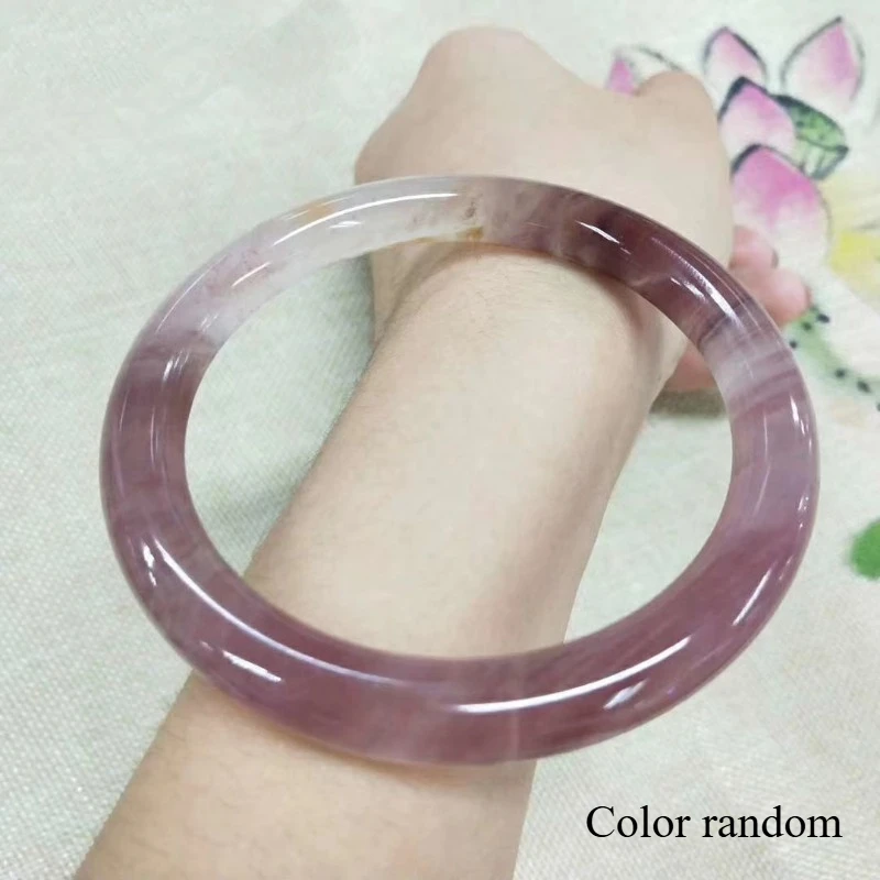 

New Natural Gold Silk Jade Violet Bracelet, Fashionable and Versatile Jewelry