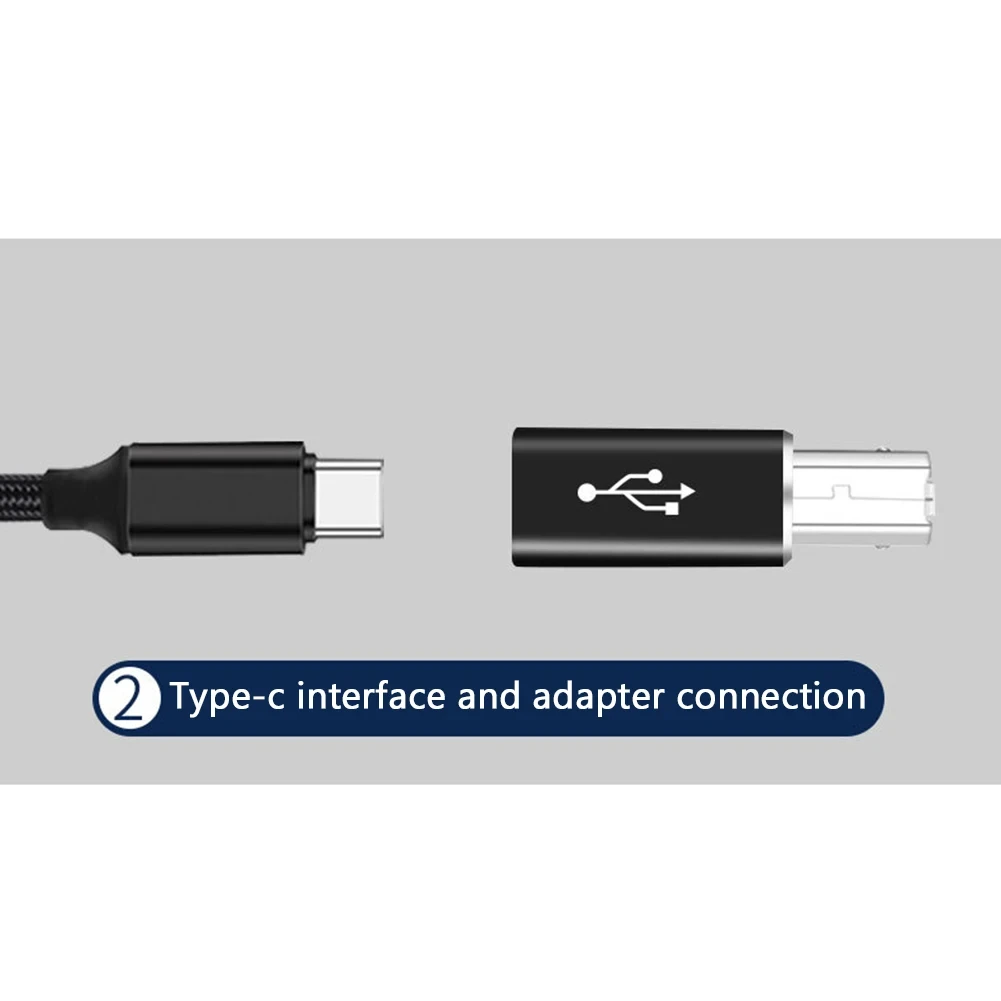 Nbili USB B męski do rodzaj USB C Adapter żeński do drukarka, skaner transferu konwerter USB dla klawiatury kontrolera MIDI drukarki