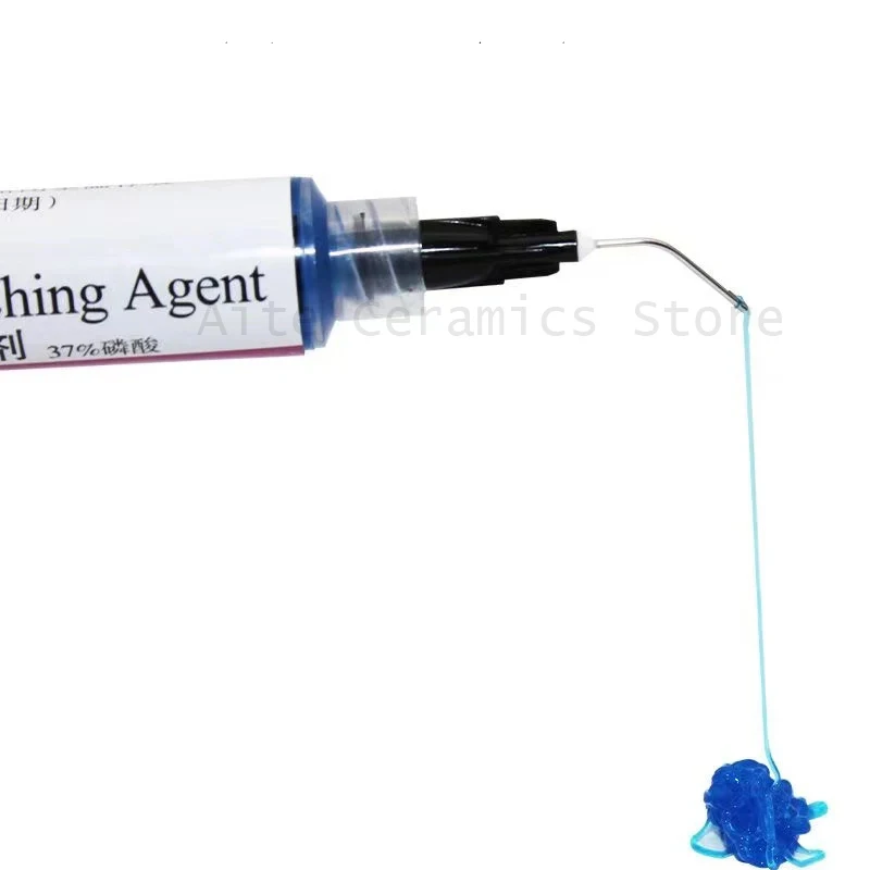 Orthodontic Dental Etchant 37% Phosphoric Acid Gel 5ml - High Viscosity Blue Gel for Resin Bonding Surface Preparation