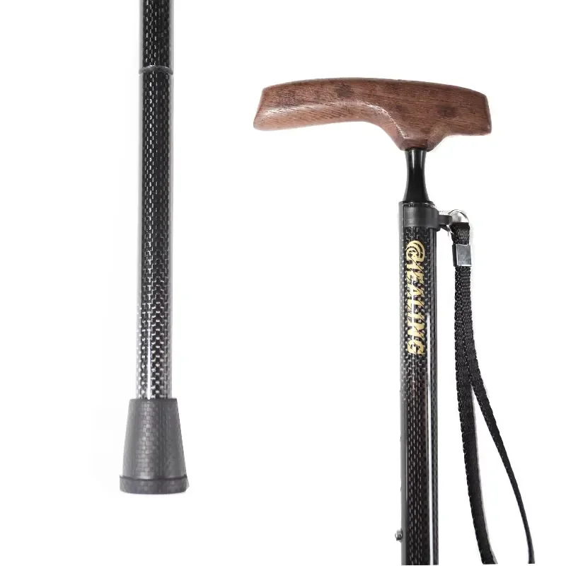 Adjustable Folding Walking Cane for Elderly Support Lightweight Portable Mobility Aid Stick with Ergonomic Handle for Seniors