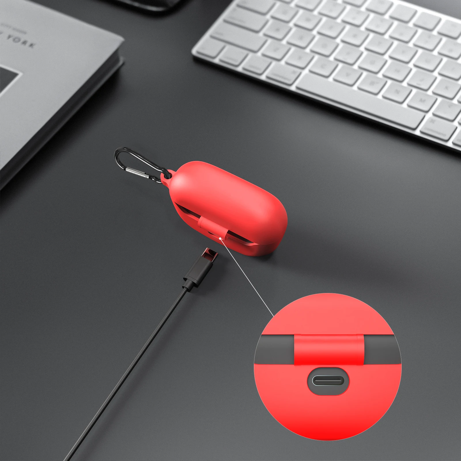 Geekria-funda de silicona Compatible con JBL Endurance Race, auriculares inalámbricos, cubierta de piel