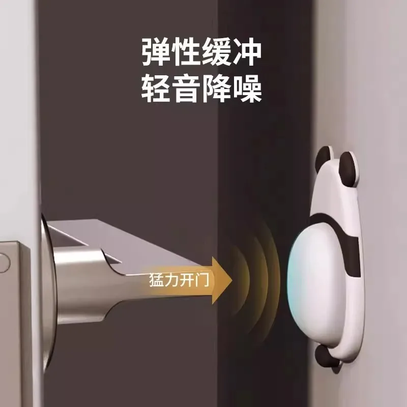 Multifunctional Silicone Crash Pad, Cartoon Soft Bumper for Door Handle & Furniture, Scratch-Free Shockproof Wall Sticker