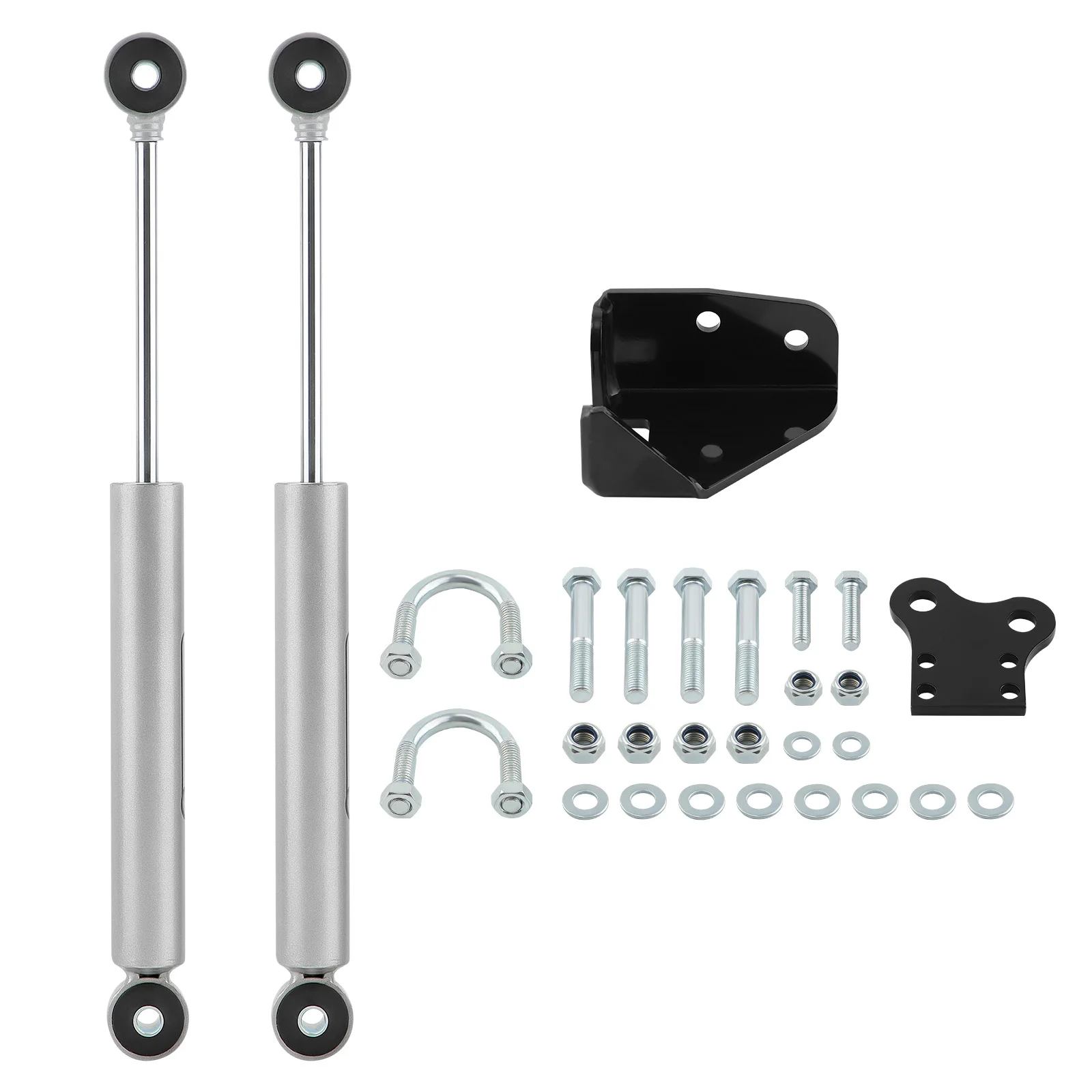 Dual Steering Stabilizer for Jeep Wrangler YJ 4WD 87-95 Fit 4-6.5 inch Lift Kit