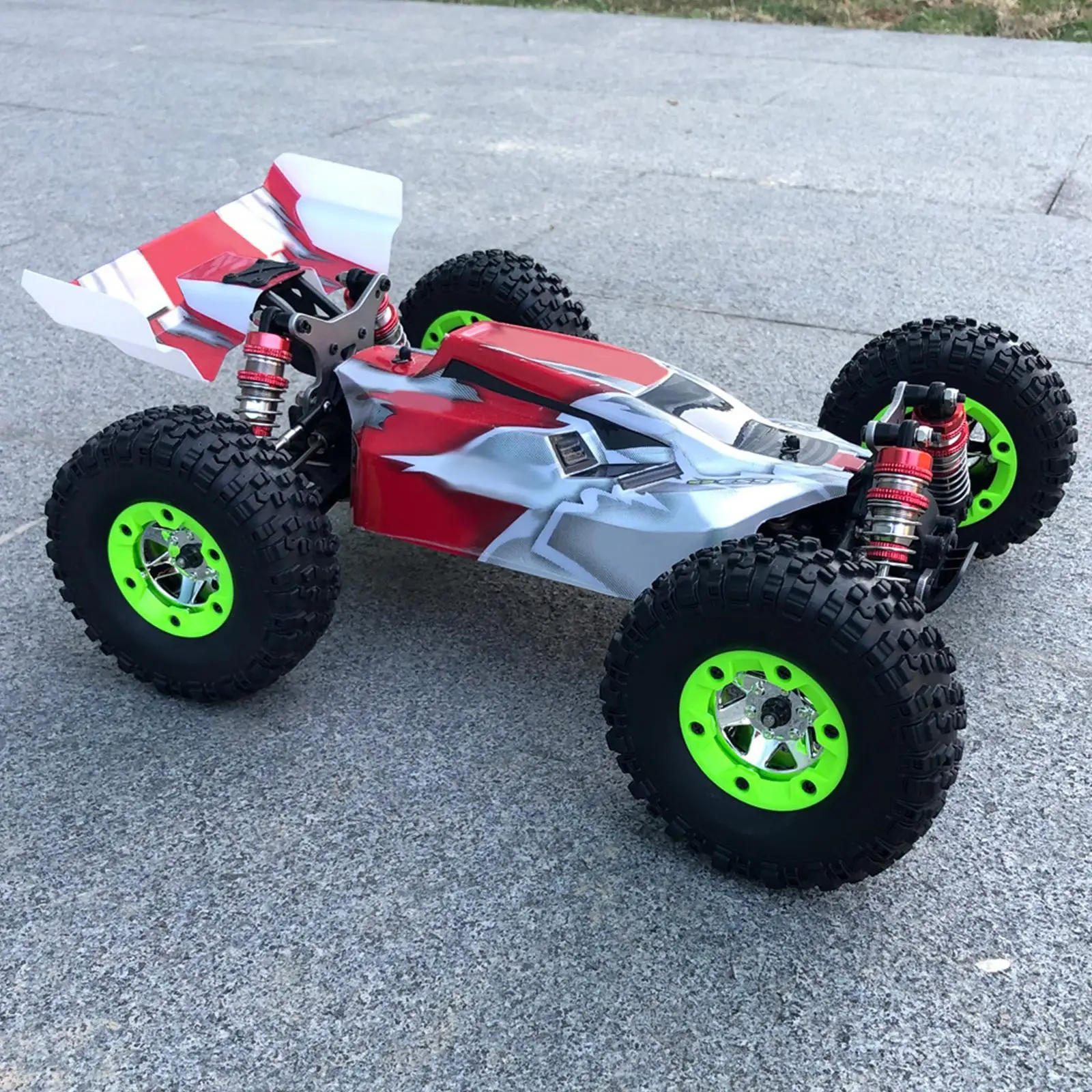 Heavy Duty Rubber Metal RC Car Tires Model Wheel Rim Upgrade Accessory for Wltoys 124018 124017 1 12 view 4