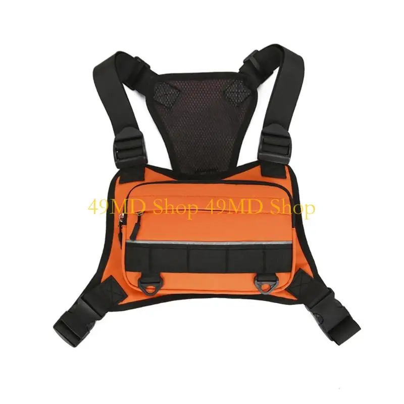 49MD Chest Bag for Men with Front Pocket and Shoulder Belt for Travel