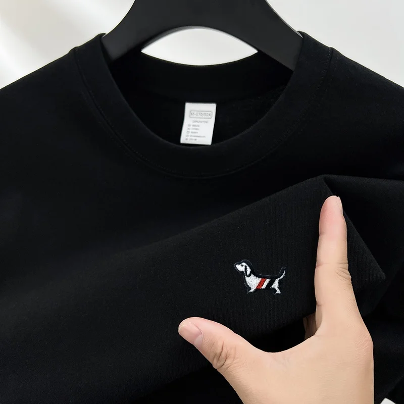 100 القطن الفاخرة جودة الرجال س الرقبة تي شيرت الصيف رائعة الكلب طباعة ملابس بأكمام قصيرة تنوعا الاتجاه غير رسمي الملابس الرجالية #6