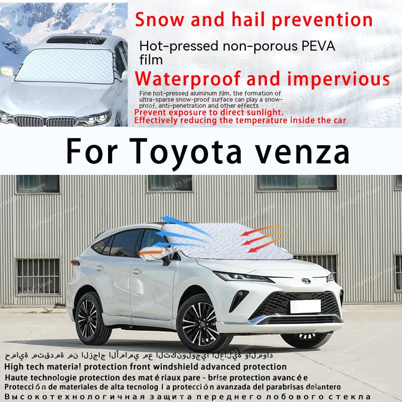 For Toyota venza the front windshield of a car is shielded from sunlight, snow, and hail  auto tools car accessories