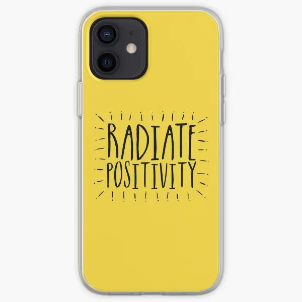 Radiate Positivity Iphone Tough Case  Phone Case Customizable for iPhone 11 12 13 14 Pro Max Mini 6 6S 7 8 Plus X XS XR Max Soft