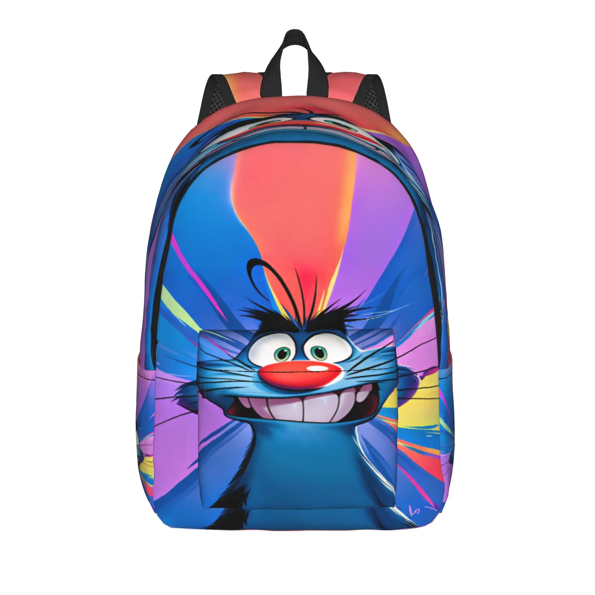 Film Oggy And The Cockroaches Backpack  Travel Backpacks Women Custom Soft School Bags Novelty Rucksack