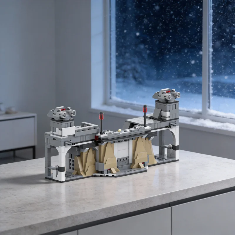 

462 детали MOC: Конструктор «Боевые ворота Мандалорца» (модель из Star Wars), декор для полки, декор для книжной полки, домашний декор, декор для комнаты, подарок для мальчиков