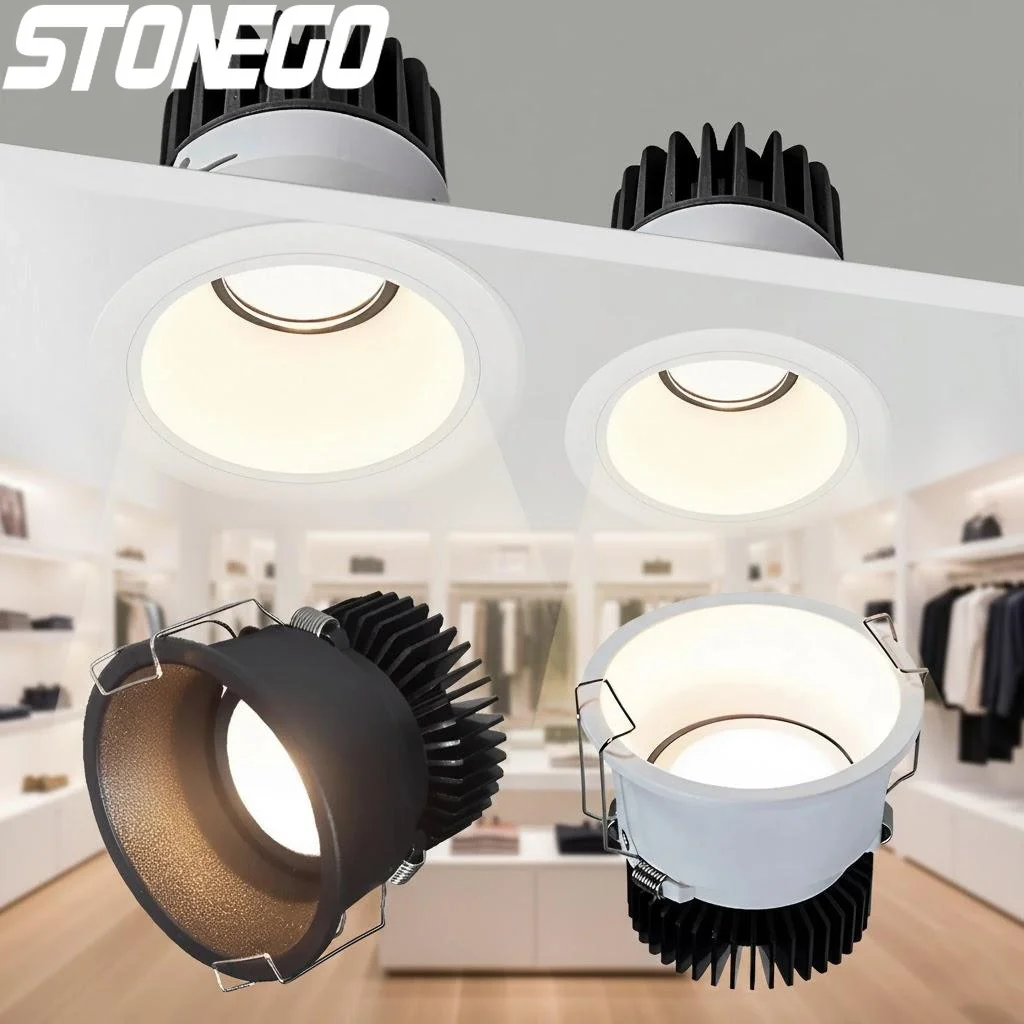 

7W High Brightness COB Embedded Downlight Deep Anti Glare Courtyard Light for Home Lighting Multiple Scenes