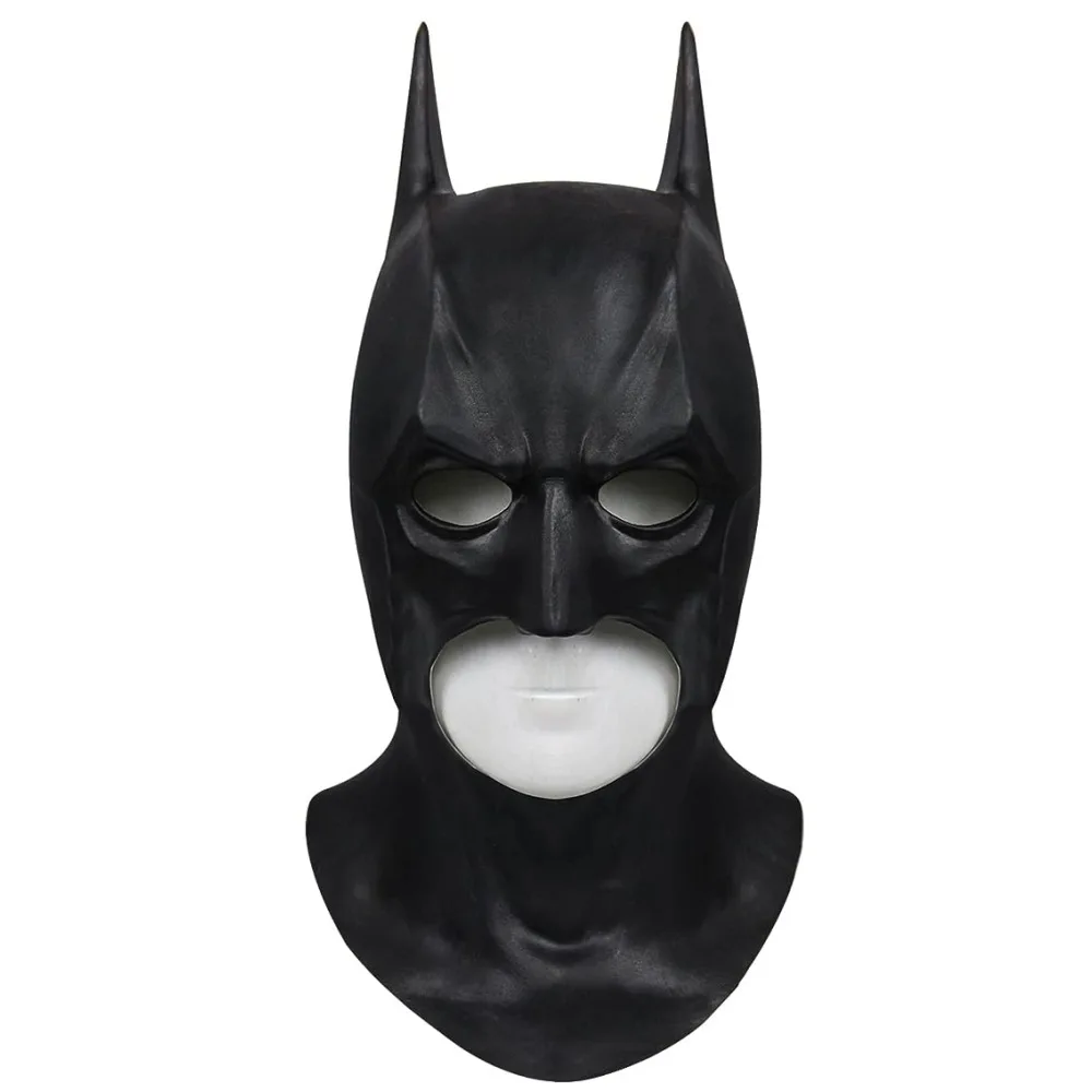 Máscaras de superhéroe de Halloween Bruce Wayne, disfraz de Batman, máscara de Cosplay, tocado de látex de cabeza completa, mascarada para fiesta de Halloween, juguetes calientes