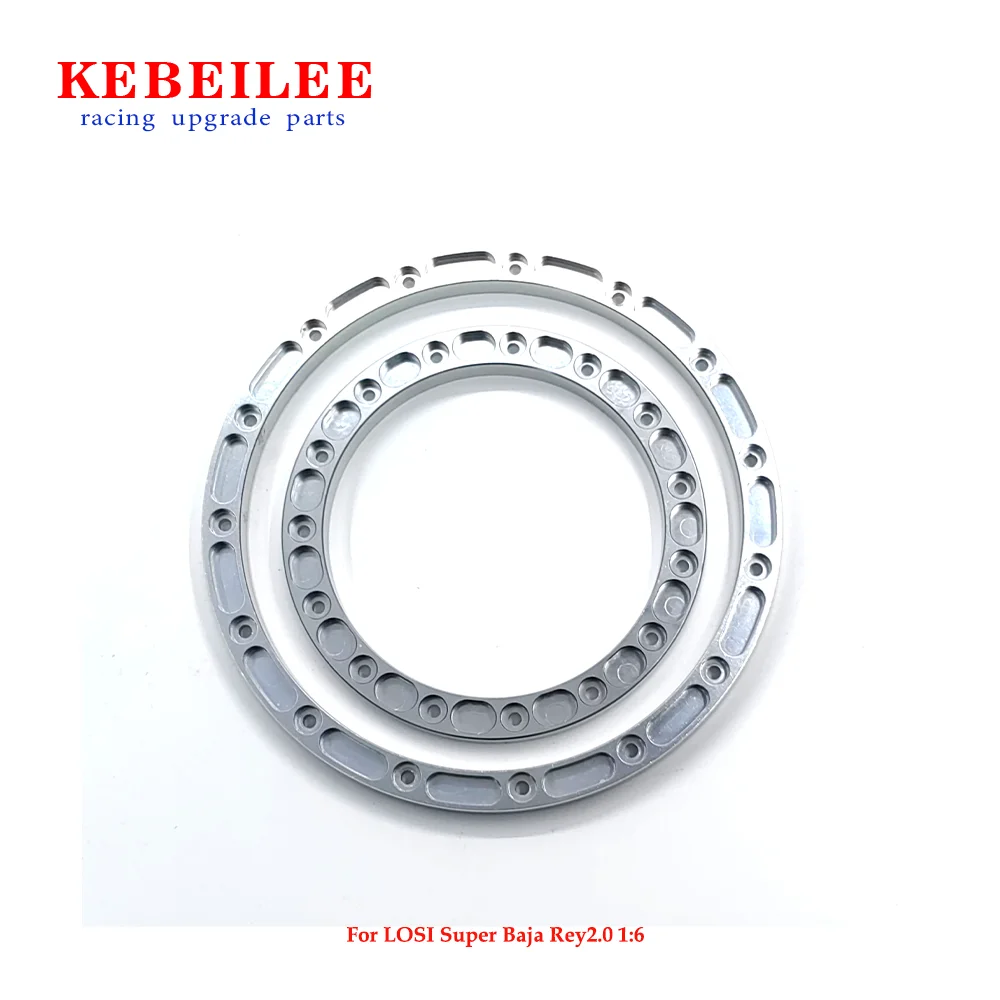 KEBEILEE CNC 알루미늄 내부 및 외부 비드락 링, LOSI Super Baja Rey2.0 1/6 휠용