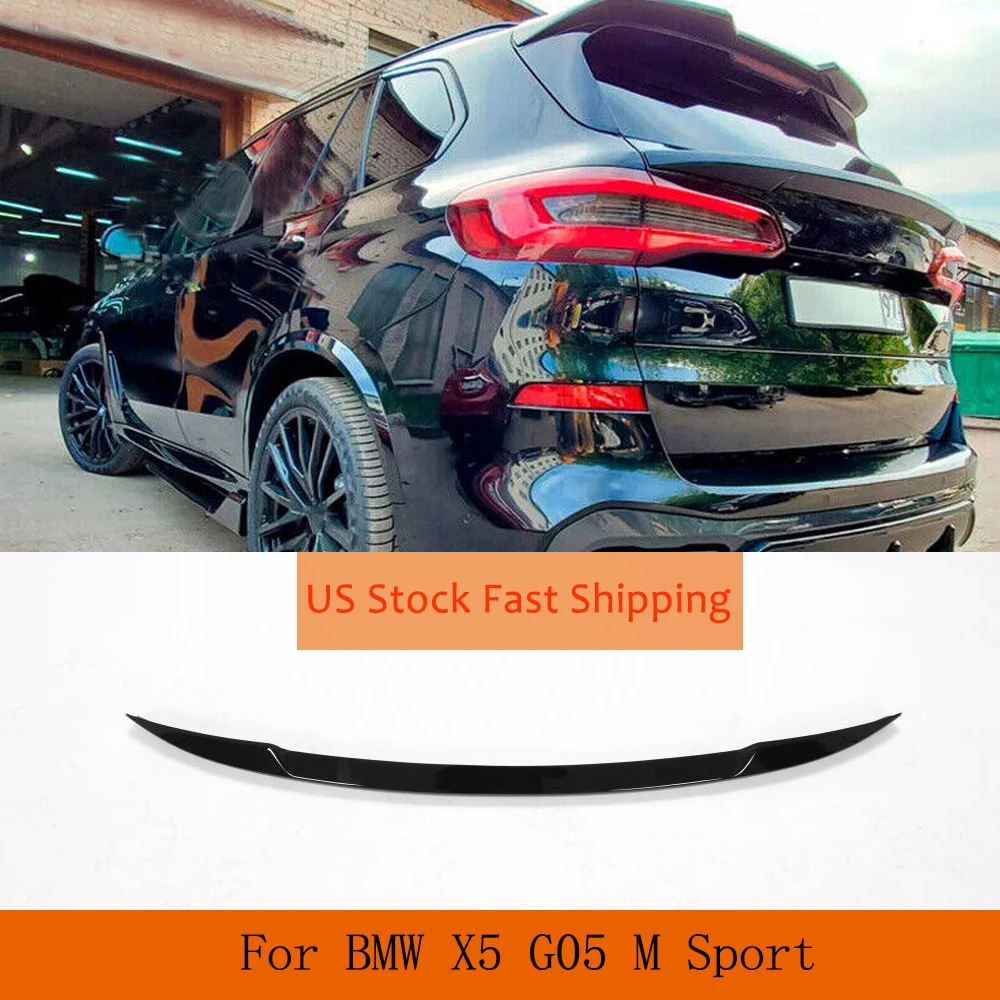 

For BMW X5 G05 2019 2020 Car Middle Trunk Wing Rear Middle Spoiler Trunk Wing Lip Car Rear Trunk Racing Spoiler ABS Glossy Black