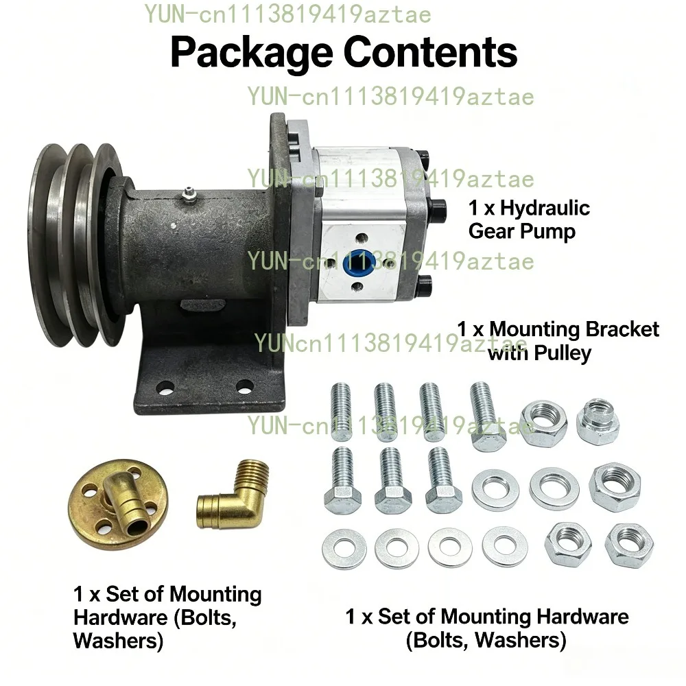 306/310/314/316/320/325 Four-Hole Reinforced Hydraulic Gear Oil Pump,Forklift Modification High Pressure Drive Oil Pump Assembly