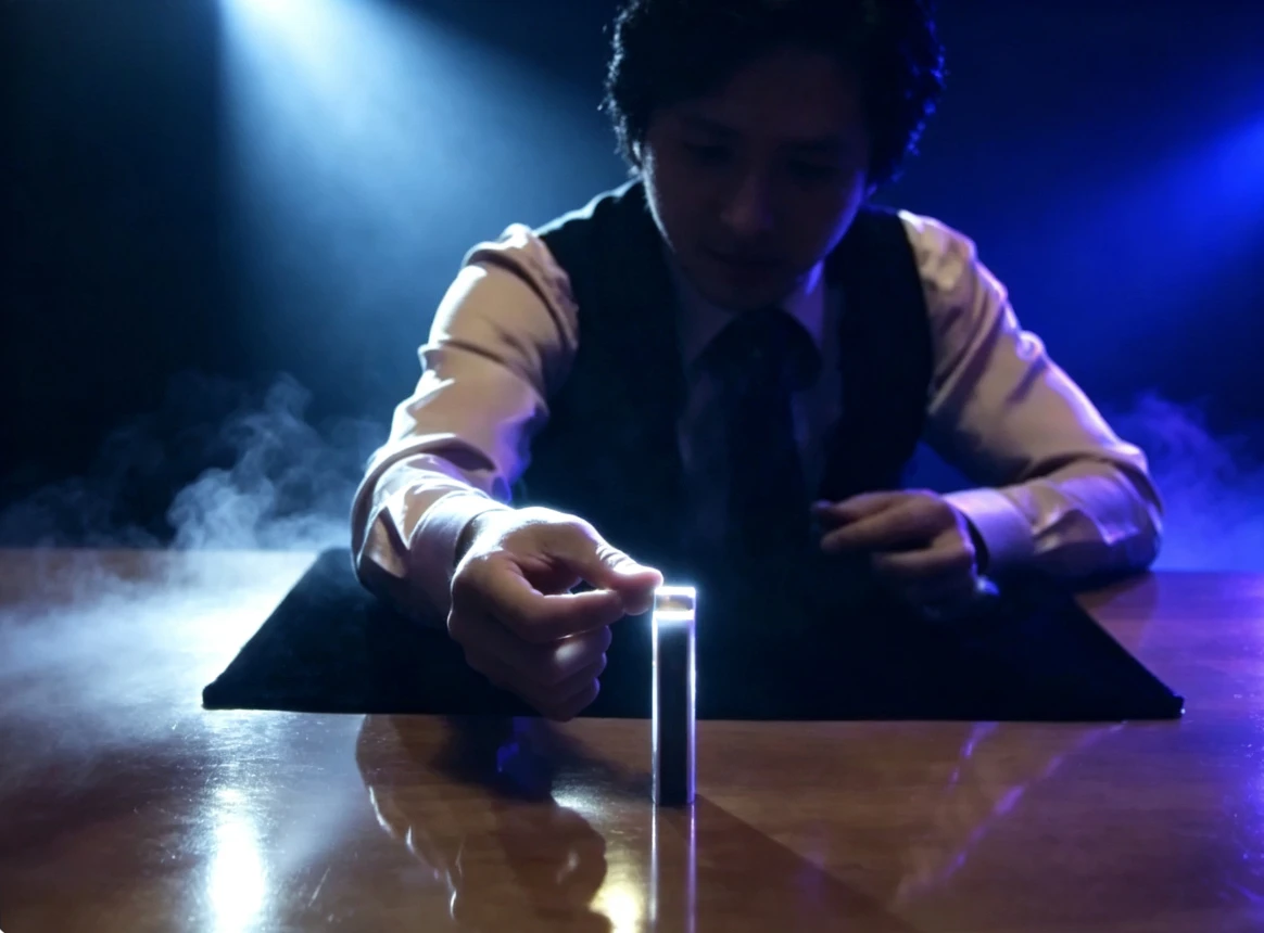 Invisible Hand Deck Magic Trick Self Moving Card Deck Selected Card Reveal Moving Coin Visual Close Up Magic Gimmick