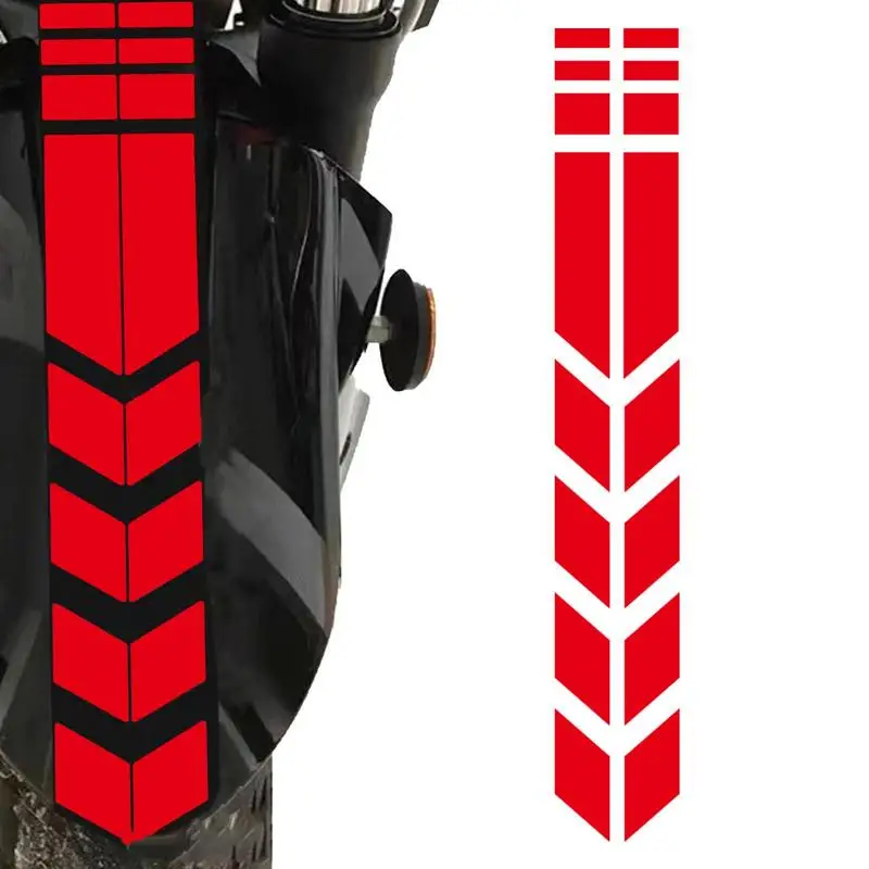 

Safety Warning Mudguard Paste Motorcycle Stripe Arrow Reflective Stickers Motorbike Scooter Waterproof Oilproof Tape Decal