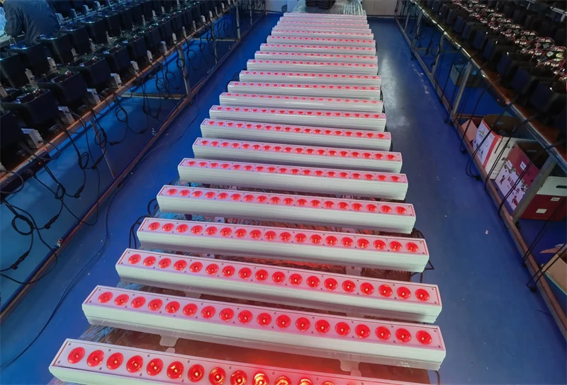 

4 шт. 18*3 Вт 3 в 1 светодиодный настенный светильник rgb dmx512 светодиодный настенный светильник ip65 здание наружного освещения