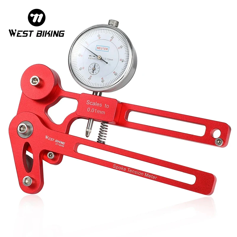 

WEST BIKING Bicycle Tension Meter Precision Spokes Checker Bike Wheel Builders Tool Tension Reliable Accurate Stable Bike Tools