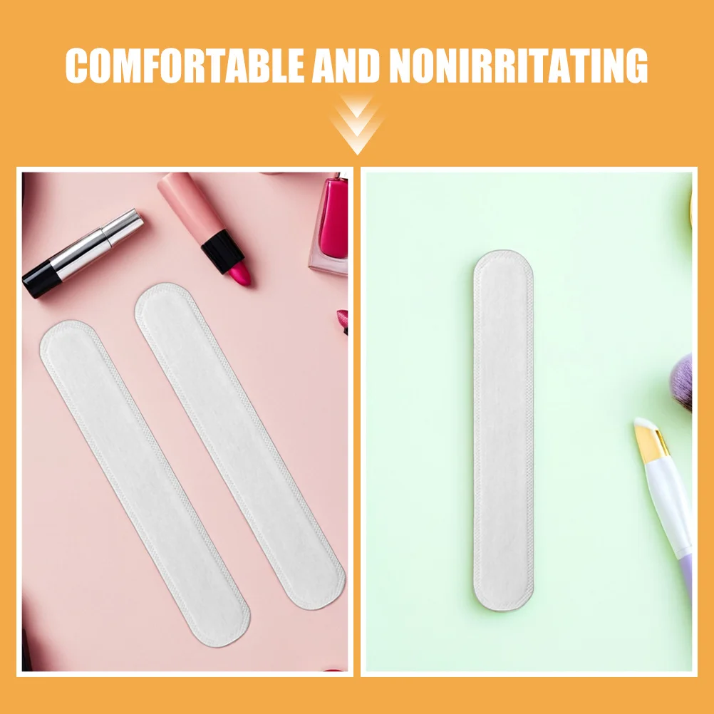 แผ่นซับเหงื่อแบบใช้แล้วทิ้ง 100 ชิ้น แผ่นป้องกันเหงื่อแบบติดเองสำหรับเสื้อ หมวก ปกเสื้อ ปลอกแขน ป้องกันเหงื่อ