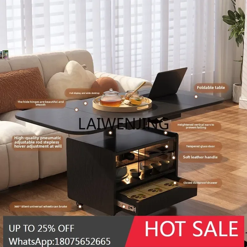 

movable coffee table medieval trolley foldable lifting rock slab coffee table customization