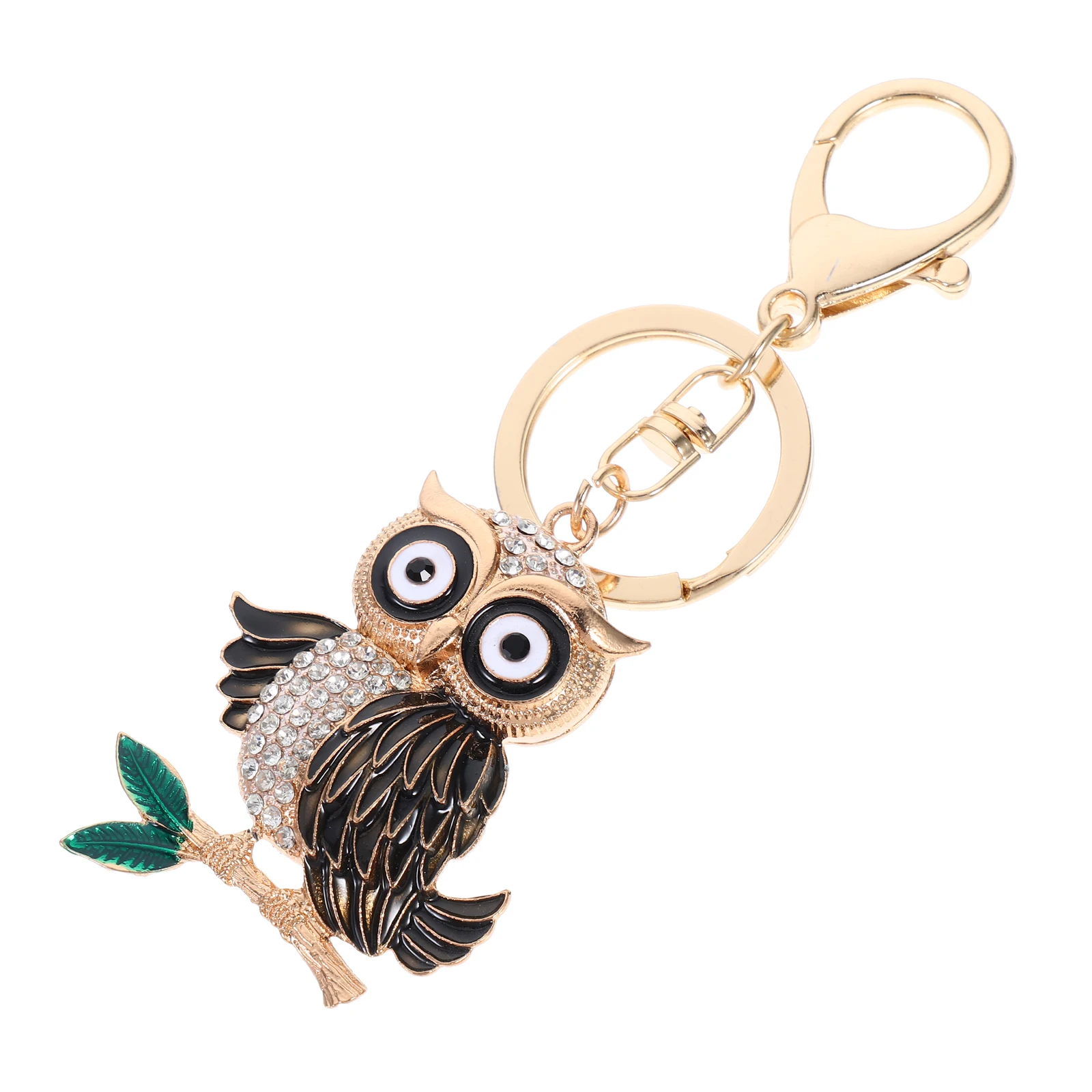 

Owl Keychain Cute Animal Bag Pendant Wallet Cartoon Ring Jewelry Decoration Rhinestones