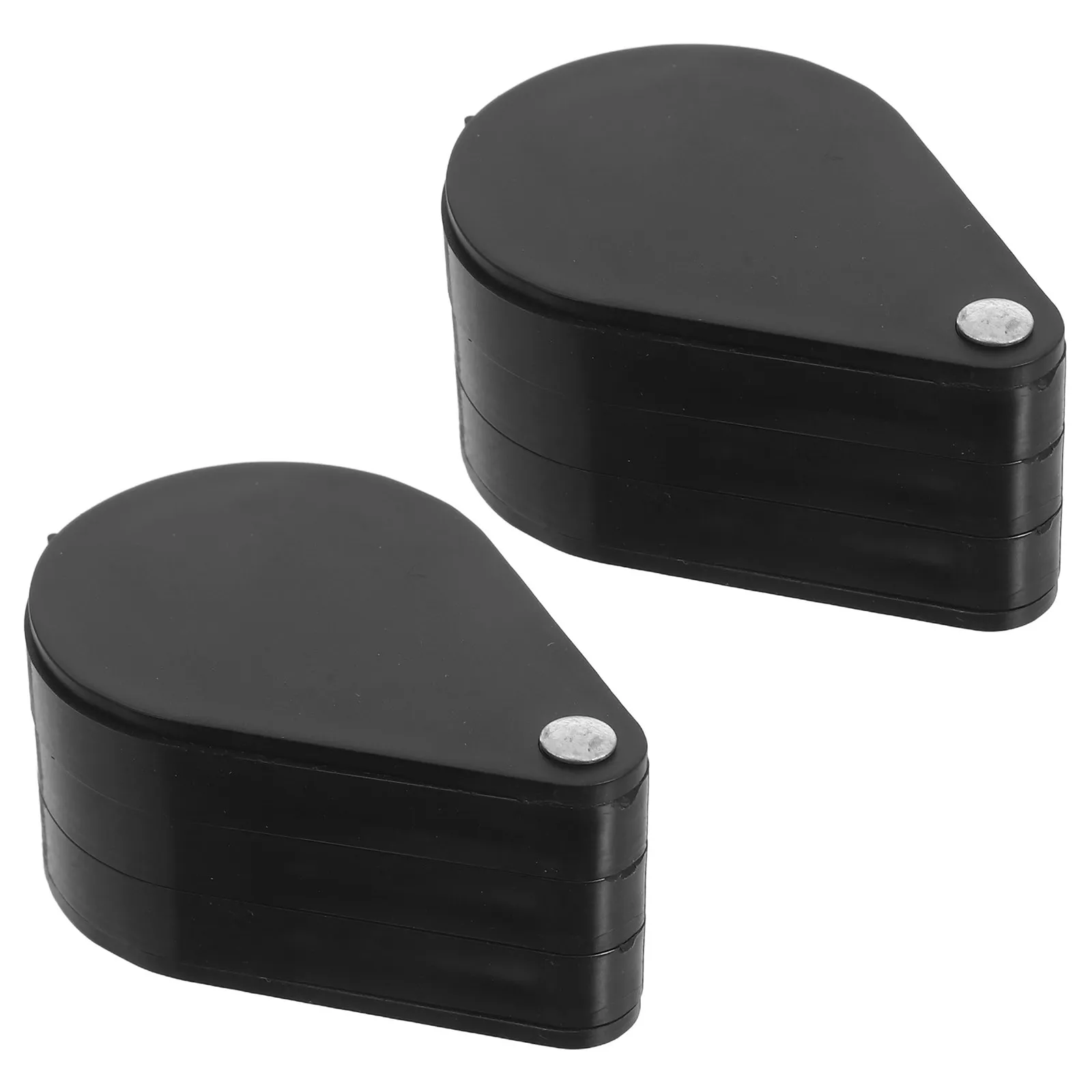 

2Pcs Foldable Pocket Magnifying Glass Triple 10X Acrylic Lens Collapsible Lightweight Portable Optical Magnifier for Elderly