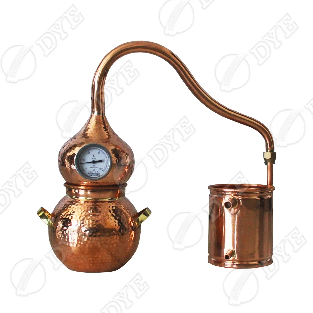 DYE micro moonshine distillery equipment pot still distillation copper alembic onion helmet distilling still whisky wine make