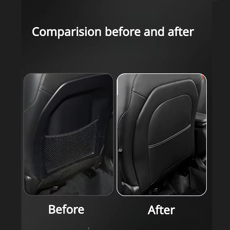 For BMW X1 iX1 X2 U12 U10 Car Seat Back Anti-kick Pad Leather Full Coverage Seat Anti-scratch Protector Car Interior Accessories