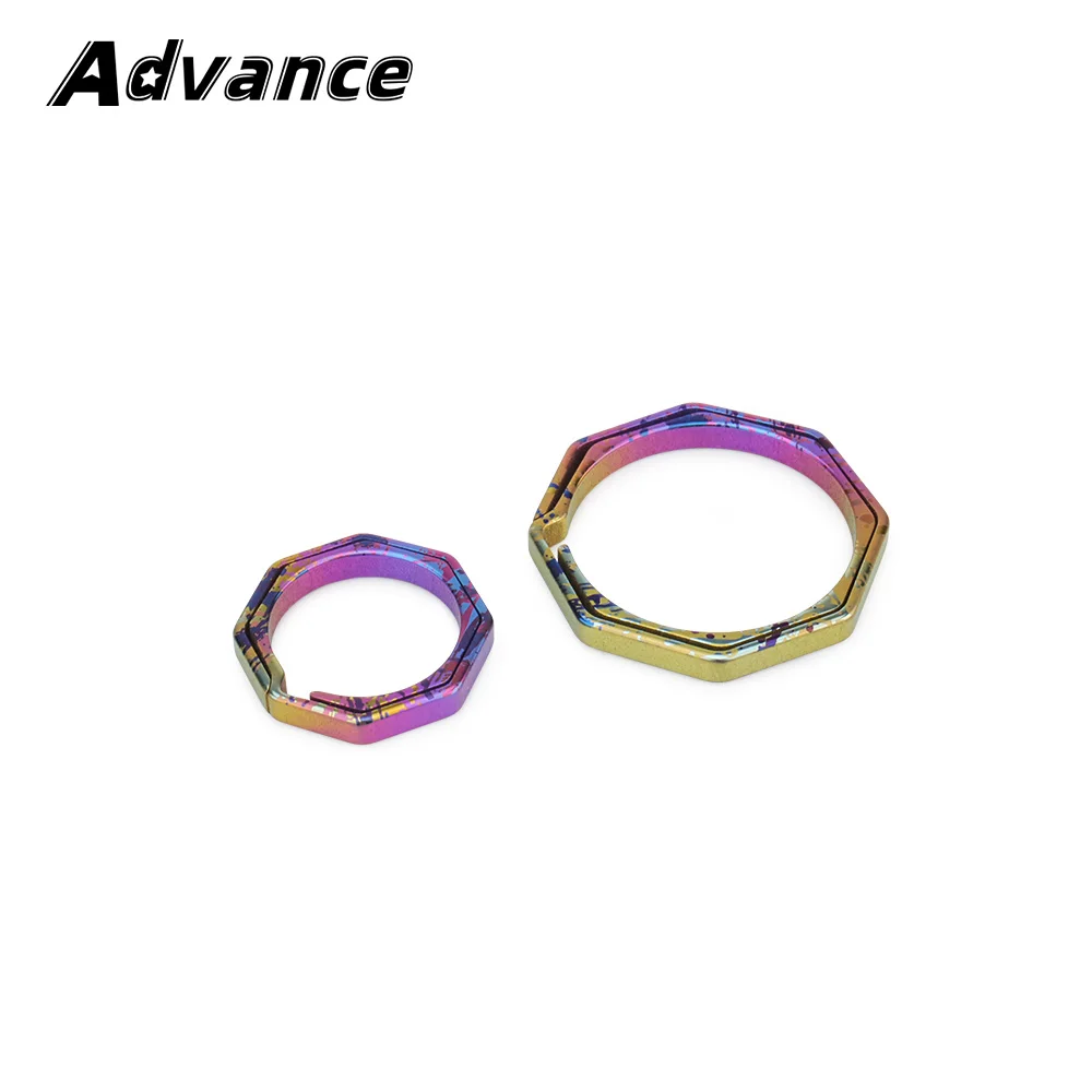 S/L Ring Titanium Alloy Colorful Keychain Buckle Outdoor Tool EDC Accessories