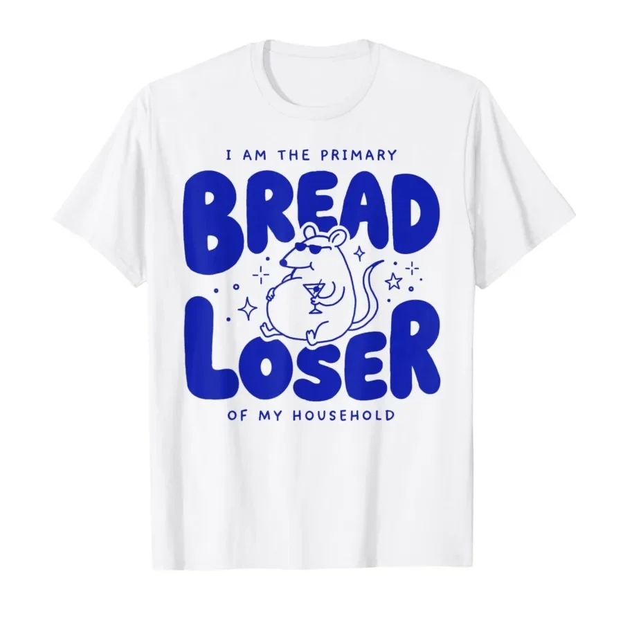 

Breadloser of The Family Funny Rat Meme T-shirt For Men Women 100% Cotton T Shirts Short Sleeve Tops 0424-3