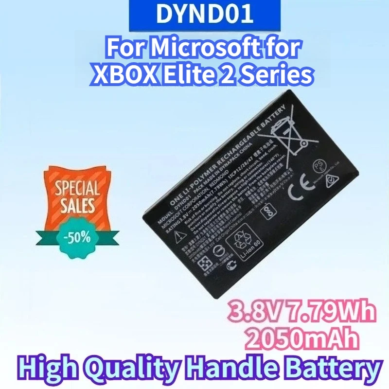 DYND01 3.8V 7.79Wh 2050mAh Rechargeable Battery for Microsoft for XBOX Elite 2 Series High Quality Replacement Handle Battery