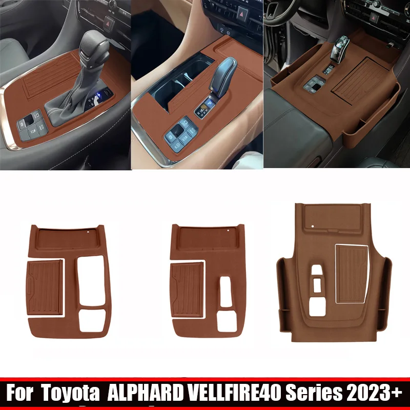 

LHD RHD для Toyota Alphard Vellfire 40 Series 2023 2024, силиконовая центральная коробка передач, крышка чашки для воды, аксессуары для интерьера