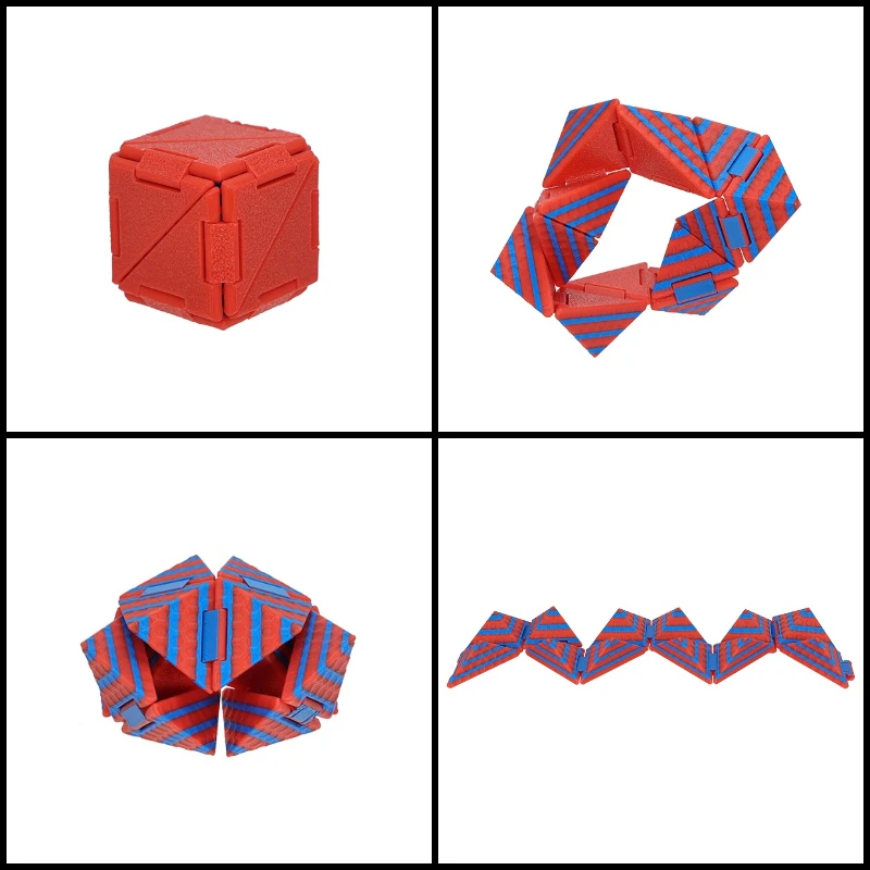 3D-geprinte transformerende kubus Magische kubus Stress Fidget-speelgoed Decompressie Transformeerbare kubussen Educatief speelgoed Kindergeschenken