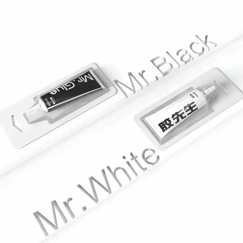 2UUL Mr.Glue Черный прозрачный клей для рамки экрана телефона Герметик для ремонта внешнего экрана и фиксации стекла задней крышки